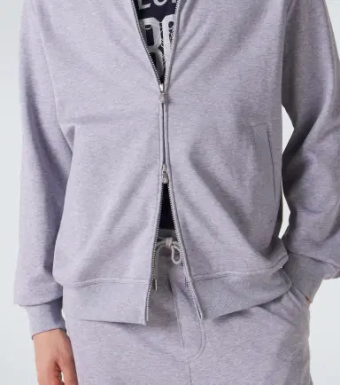 Brunello Cucinelli Cotton-blend jersey zip-up sweater | Thumbnail 6 Brunello Cucinelli Cotton-blend jersey zip-up sweater | Thumbnail 6