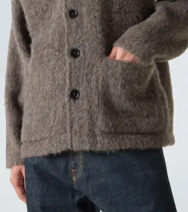 Our Legacy Leather-trimmed cardigan | Thumbnail 3 Our Legacy Leather-trimmed cardigan | Thumbnail 3
