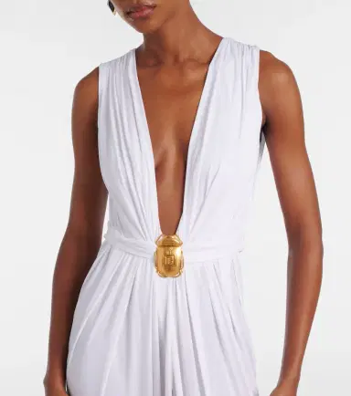 Balmain Embellished jersey maxi dress | Thumbnail 3 Balmain Embellished jersey maxi dress | Thumbnail 3