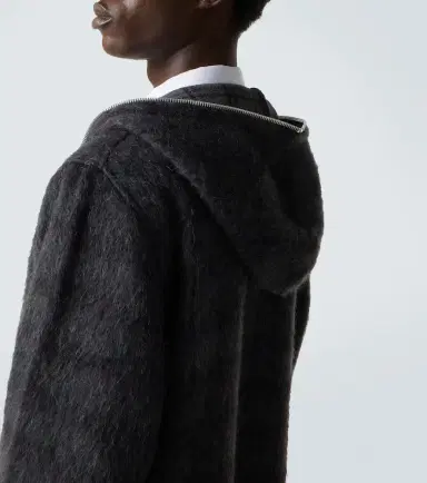 Our Legacy Checked knitted zip-up hoodie | Thumbnail 3 Our Legacy Checked knitted zip-up hoodie | Thumbnail 3