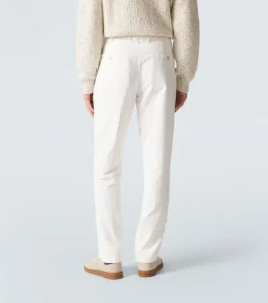 Loro Piana Carlo cotton-blend straight pants | Thumbnail 3 Loro Piana Carlo cotton-blend straight pants | Thumbnail 3