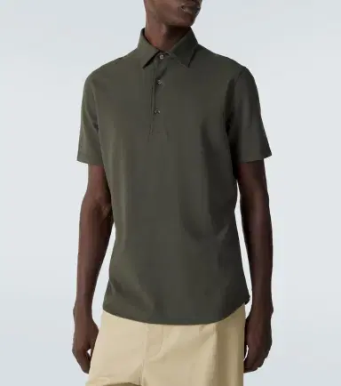Loro Piana Brenna cotton piqué polo shirt | Thumbnail 4 Loro Piana Brenna cotton piqué polo shirt | Thumbnail 4