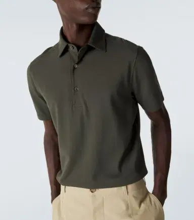 Loro Piana Brenna cotton piqué polo shirt | Thumbnail 5 Loro Piana Brenna cotton piqué polo shirt | Thumbnail 5