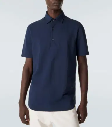 Loro Piana Brenna cotton piqué polo shirt | Thumbnail 4 Loro Piana Brenna cotton piqué polo shirt | Thumbnail 4