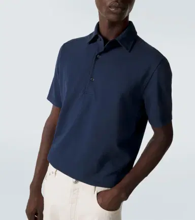 Loro Piana Brenna cotton piqué polo shirt | Thumbnail 5 Loro Piana Brenna cotton piqué polo shirt | Thumbnail 5