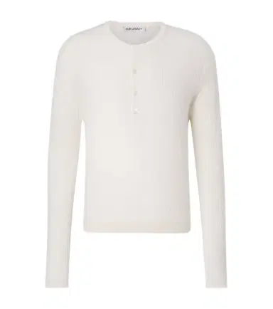 Our Legacy Fine ribbed-knit cotton Henley shirt | Thumbnail 1 Our Legacy Fine ribbed-knit cotton Henley shirt | Thumbnail 1