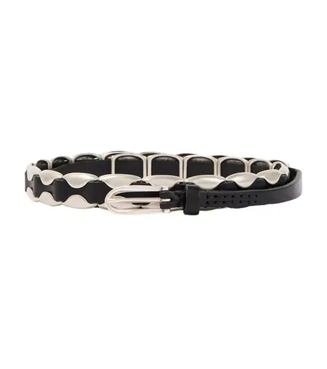 Billow studded leather belt Billow studded leather belt