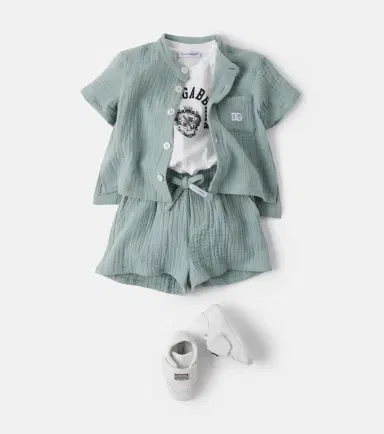 Dolce & Gabbana Kids Baby DG cotton shirt | Thumbnail 4 Dolce & Gabbana Kids Baby DG cotton shirt | Thumbnail 4