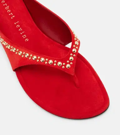 Herbert Levine Sunkissed studded suede thong sandals | Thumbnail 3 Herbert Levine Sunkissed studded suede thong sandals | Thumbnail 3