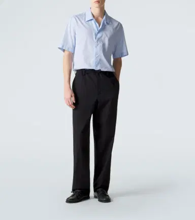 Brioni Striped cotton poplin bowling shirt | Thumbnail 4 Brioni Striped cotton poplin bowling shirt | Thumbnail 4