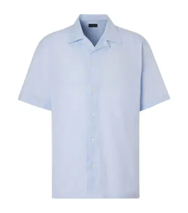 Brioni Striped cotton poplin bowling shirt | Thumbnail 1 Brioni Striped cotton poplin bowling shirt | Thumbnail 1