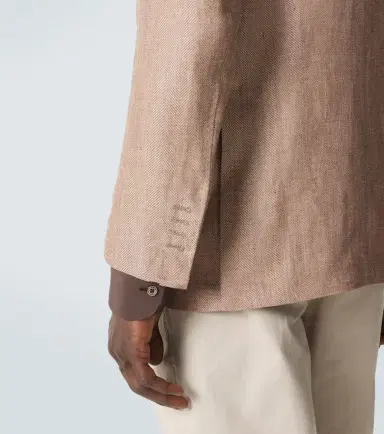 Rubinacci Herringbone linen and wool blazer | Thumbnail 5 Rubinacci Herringbone linen and wool blazer | Thumbnail 5