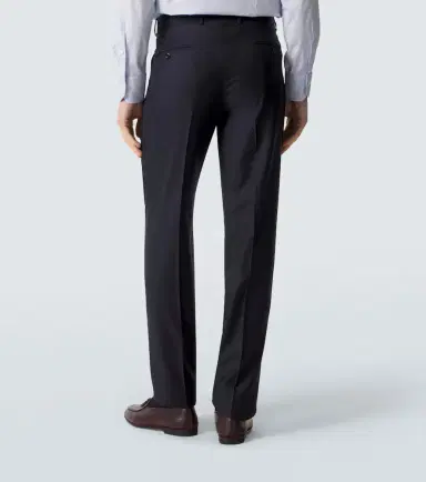 Rubinacci Pleated virgin wool straight pants | Thumbnail 2 Rubinacci Pleated virgin wool straight pants | Thumbnail 2