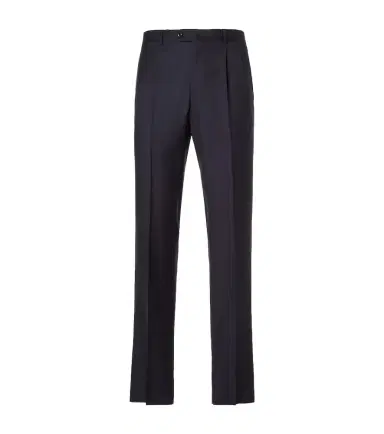 Rubinacci Pleated virgin wool straight pants | Thumbnail 1 Rubinacci Pleated virgin wool straight pants | Thumbnail 1