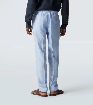 Rubinacci Linen slim pants | Thumbnail 4 Rubinacci Linen slim pants | Thumbnail 4