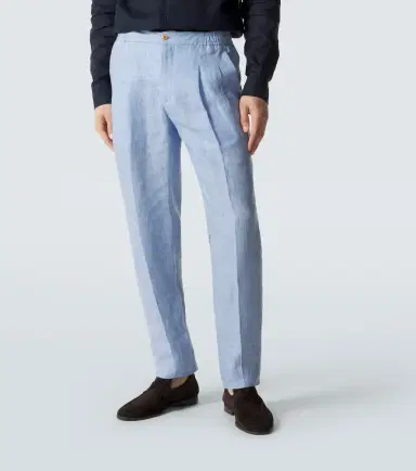 Rubinacci Linen slim pants | Thumbnail 5 Rubinacci Linen slim pants | Thumbnail 5