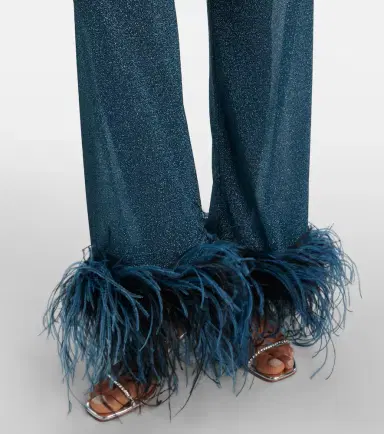 Oseree Oséree Lumière Plumage wide-leg pants | Thumbnail 6 Oseree Oséree Lumière Plumage wide-leg pants | Thumbnail 6