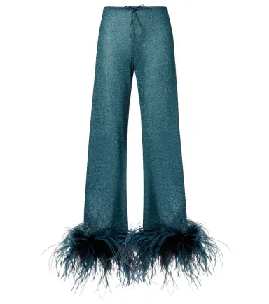 Oseree Oséree Lumière Plumage wide-leg pants | Thumbnail 1 Oseree Oséree Lumière Plumage wide-leg pants | Thumbnail 1