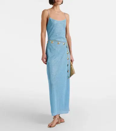Oséree Oséree Lumière belted maxi dress | Thumbnail 5 Oséree Oséree Lumière belted maxi dress | Thumbnail 5