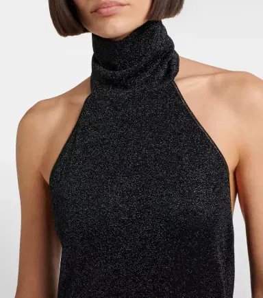 Oséree Oséree Lumière Plumage halterneck maxi dress | Thumbnail 6 Oséree Oséree Lumière Plumage halterneck maxi dress | Thumbnail 6