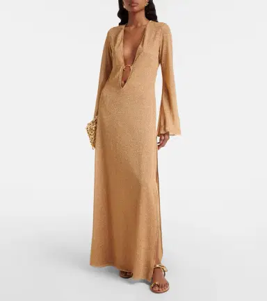 Oseree Oséree Lamé maxi dress | Thumbnail 5 Oseree Oséree Lamé maxi dress | Thumbnail 5