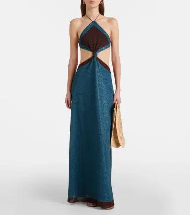 Oséree Oséree Lumière cutout halterneck maxi dress | Thumbnail 5 Oséree Oséree Lumière cutout halterneck maxi dress | Thumbnail 5