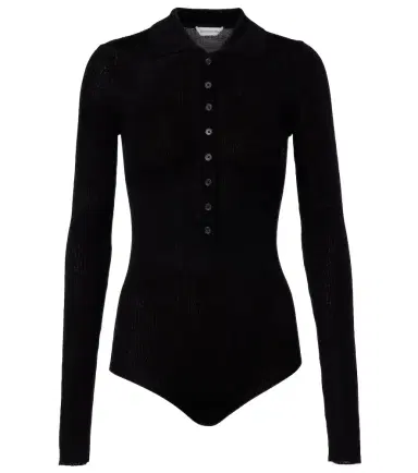 The Frankie Shop Solana wool, silk, and cashmere bodysuit | Thumbnail 1 The Frankie Shop Solana wool, silk, and cashmere bodysuit | Thumbnail 1