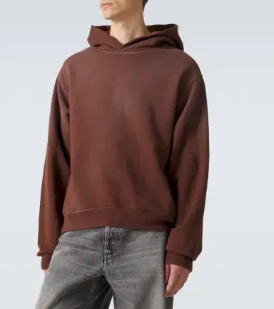 Acne Studios Logo cotton-blend jersey hoodie | Thumbnail 3 Acne Studios Logo cotton-blend jersey hoodie | Thumbnail 3