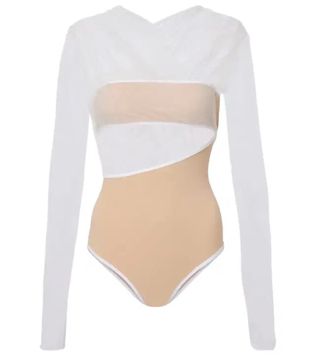 Cutout ruched sheer bodysuit Cutout ruched sheer bodysuit