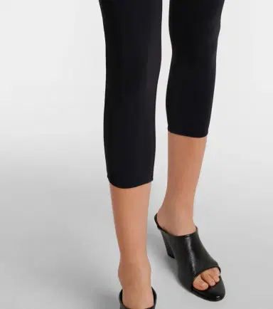 Nensi Dojaka Cropped tulle-trimmed leggings | Thumbnail 2 Nensi Dojaka Cropped tulle-trimmed leggings | Thumbnail 2