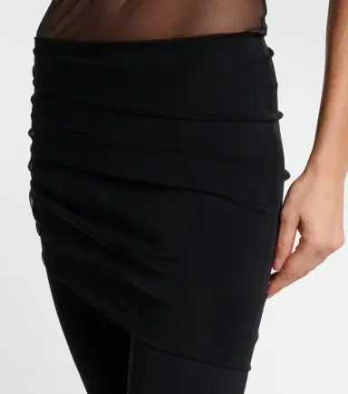 Nensi Dojaka Cropped tulle-trimmed leggings | Thumbnail 5 Nensi Dojaka Cropped tulle-trimmed leggings | Thumbnail 5