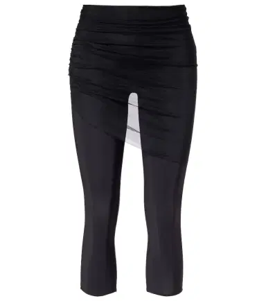 Nensi Dojaka Cropped tulle-trimmed leggings | Thumbnail 1 Nensi Dojaka Cropped tulle-trimmed leggings | Thumbnail 1