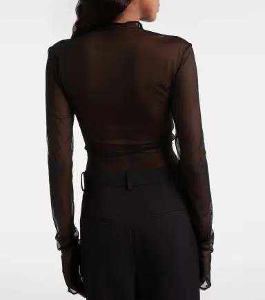 Nensi Dojaka Sheer bodysuit | Thumbnail 2 Nensi Dojaka Sheer bodysuit | Thumbnail 2