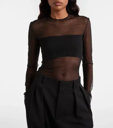 Nensi Dojaka Sheer bodysuit | Thumbnail 3 Nensi Dojaka Sheer bodysuit | Thumbnail 3
