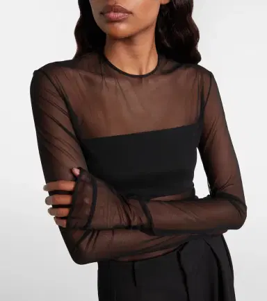 Nensi Dojaka Sheer bodysuit | Thumbnail 4 Nensi Dojaka Sheer bodysuit | Thumbnail 4