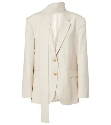 Acne Studios Pinstripe wool blazer | Thumbnail 1 Acne Studios Pinstripe wool blazer | Thumbnail 1