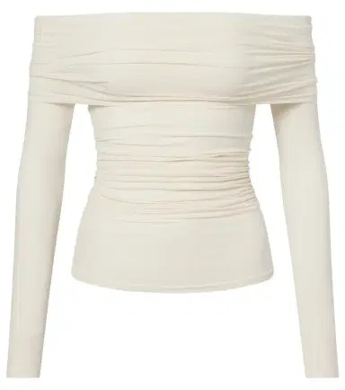 Wolford Draped semi-sheer off-shoulder top | Thumbnail 1 Wolford Draped semi-sheer off-shoulder top | Thumbnail 1