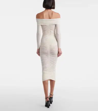 Wolford Draped sheer high-rise midi skirt | Thumbnail 2 Wolford Draped sheer high-rise midi skirt | Thumbnail 2