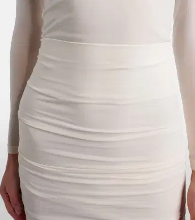 Wolford Draped sheer high-rise midi skirt | Thumbnail 5 Wolford Draped sheer high-rise midi skirt | Thumbnail 5