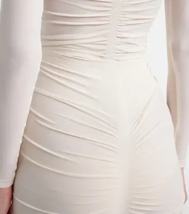 Wolford Draped sheer high-rise midi skirt | Thumbnail 6 Wolford Draped sheer high-rise midi skirt | Thumbnail 6