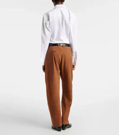 Rohe Róhe Suede barrel-leg pants | Thumbnail 2 Rohe Róhe Suede barrel-leg pants | Thumbnail 2