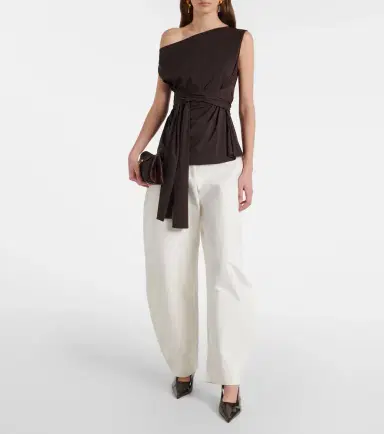 Rohe Róhe High-rise cotton barrel-leg pants | Thumbnail 2 Rohe Róhe High-rise cotton barrel-leg pants | Thumbnail 2