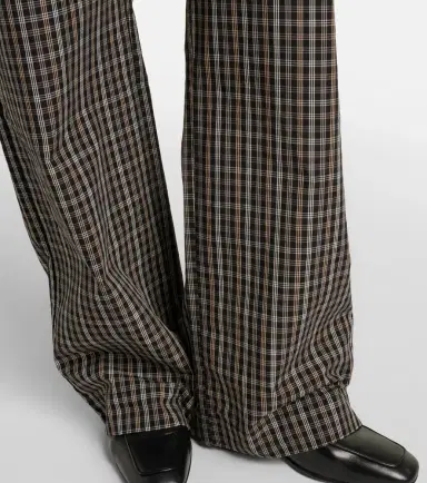 Rohe Róhe Checked cotton wide-leg pants | Thumbnail 3 Rohe Róhe Checked cotton wide-leg pants | Thumbnail 3