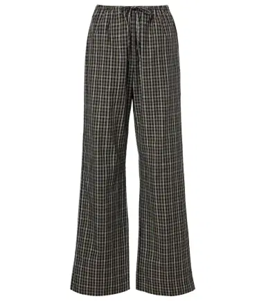 Rohe Róhe Checked cotton wide-leg pants | Thumbnail 1 Rohe Róhe Checked cotton wide-leg pants | Thumbnail 1