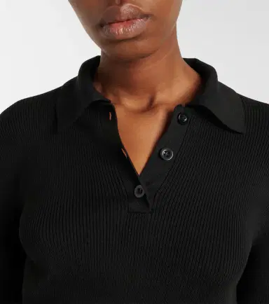 RÓHE Róhe Ribbed-knit polo shirt | Thumbnail 2 RÓHE Róhe Ribbed-knit polo shirt | Thumbnail 2