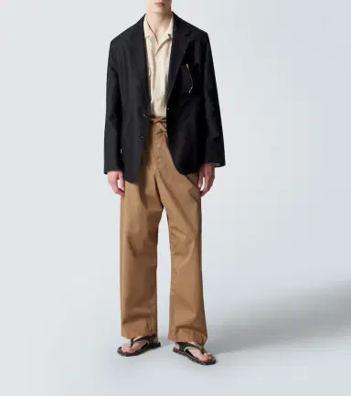 Lemaire Cotton twill wide-leg pants | Thumbnail 2 Lemaire Cotton twill wide-leg pants | Thumbnail 2