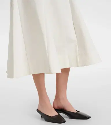 Rohe Róhe Cotton midi skirt | Thumbnail 3 Rohe Róhe Cotton midi skirt | Thumbnail 3