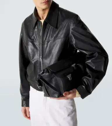 Lemaire Leather blouson jacket | Thumbnail 2 Lemaire Leather blouson jacket | Thumbnail 2