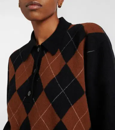 RÓHE Róhe Argyle wool polo sweater | Thumbnail 4 RÓHE Róhe Argyle wool polo sweater | Thumbnail 4