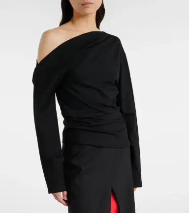 Rohe Róhe Draped one-shoulder top | Thumbnail 4 Rohe Róhe Draped one-shoulder top | Thumbnail 4